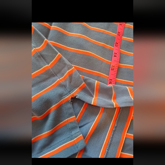 Polo Ralph Lauren Blue Stripes Polo Shirt Size Large - Picture 10 of 11